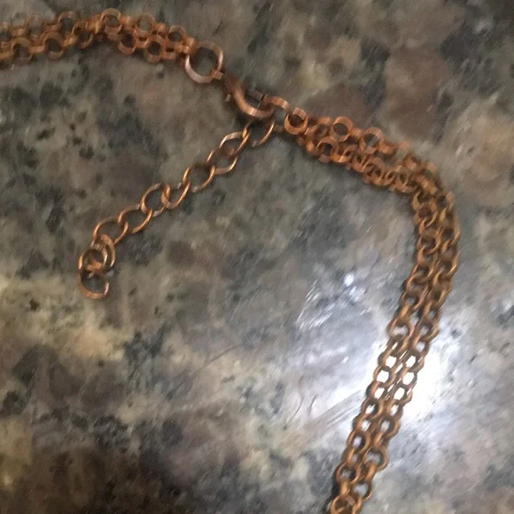 Paparazzi 3 piece necklace earring and bracelet set copper - Picture 6 of 7